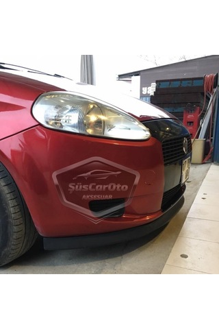 Fiat Punto 2006-2018 Uyumlu Üniversal Astra H Lip Esnek Ön Lip 2 Parça Tampon Altı Dil Karlık Ön Ek 00 Şüscaroto Aksesuar