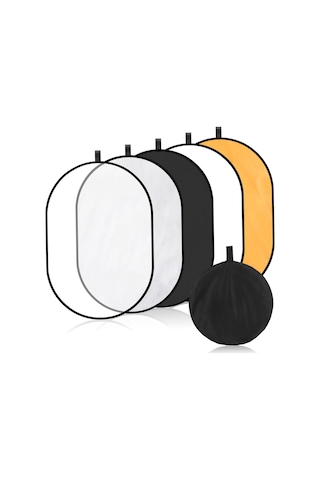 Fotoğraf Aksesuarları 5 Renkli Reflektörler 60 90cm Kamera Aksesuarları Işık Reflektör Difüzör Araçları