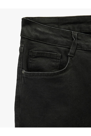 Koton Normal Bel Cepli Skinny Fit Jean Pantolon - Michael Jean Siyah 6sam40073nd Siyah