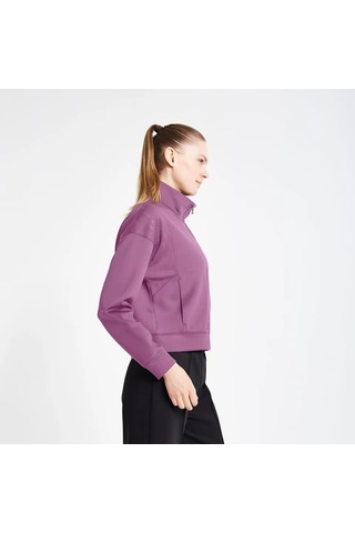 Lescon Kadın Fermuarlı Sweatshirt 24n-2127 24ntbl002127-gül Kurusu