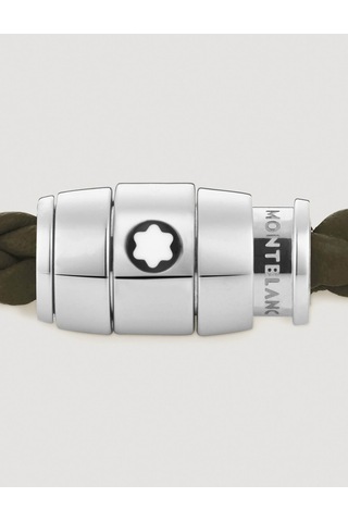 Montblanc Küçük Soft Haki Deri Bileklik 136003 Haki