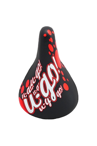 Desenli Çocuk Bisikleti Koltuğu, Çocuk Bisikleti Selesi Kırmızı Poliüretan Kırmızı