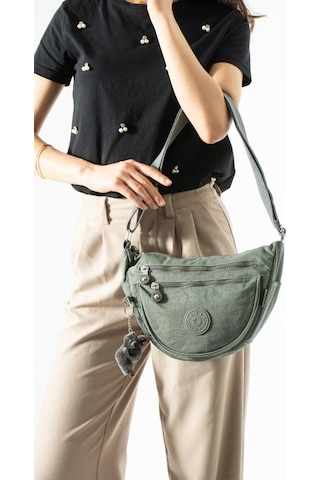 Baginn Klinkır Hafif Yağmur Geçirmez Kadın Postacı Çanta Çok Cepli 25 18 Cm Omuz Çantası 571 Collection Gri