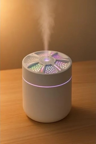 Mini Aroma Difüzör, Led Işıklı, Taşınabilir Hava Nemlendirici