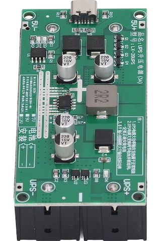 Vkemall 15w 3a Lx-2bups 18650 Li-pil Artırma Şarj Modülü, Kesintisiz Ups Besleme, Anında Güç Değişimi, 5v Giriş, Çift Led Gösterge