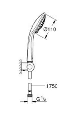 Grohe Euphoria 110 Champagne Duşu Seti 3 Akışlı - 27355000 Krom
