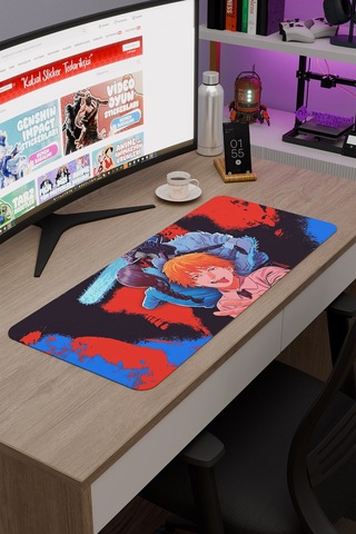 Chainsaw Man Anime V4 - 70x30 Xl Gaming Kauçuk Kaymaz Taban Mouse Pad Fare Altlığı