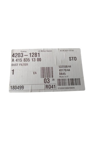 Polen Filtresi 2 Parça Citan W415 Renault Kangoo Master Movano A4158351300