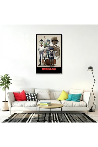 Gorillaz Rock Müzik Duvar Posteri - Çerçevesiz
