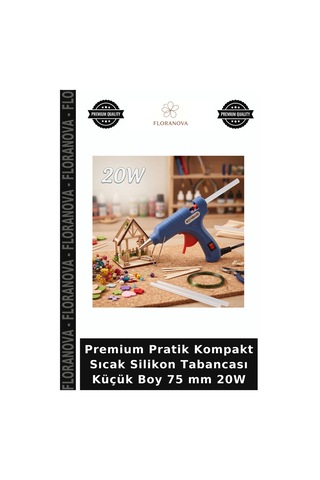 Premium Pratik Kompakt Sıcak Silikon Tabancası Küçük Boy 75 Mm 20w