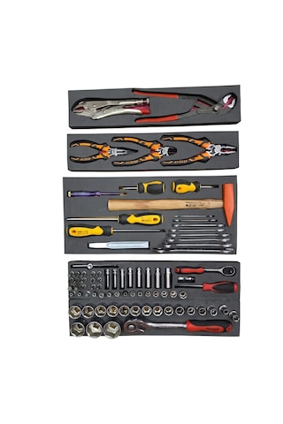 Rico 5 Gözlü 93 Pç Metal Dolu Takım Çantası 42,5cmx23cmx20cm