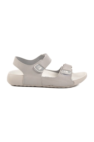 United Colors Of Benetton Gri Cırtlı Hafif Kız Çocuk Sandalet Bn-1419 F