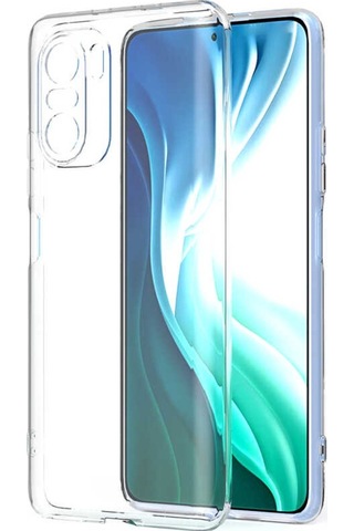 Xiaomi Poco F3 Kılıf Zore Kamera Korumalı Süper Silikon Kılıf Renksiz