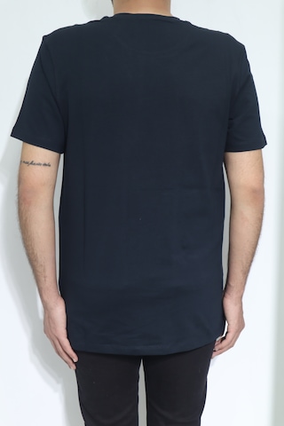 Dmctekstil Santa Erkek Düz Spor Kesim Rahat Kalıp Bisiklet Yaka Cepsiz T-shirt Lacivert