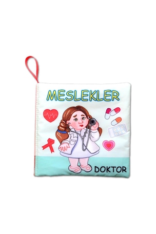 Tox Meslekler Sessiz Kumaş Kitap T112 - Bez Kitap , Eğitici Oyuncak , Yumuşak Ve Hışırtılı