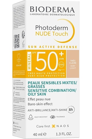 Bioderma Photoderm Nude Touch Very Light Güneş Kremi SPF50+ 40 ML