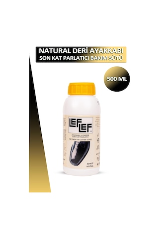 Bağcık + Nuri Leflef Ayakkabı ve Deri Son Kat Parlatıcı Bakım Sütü 500 ML Set