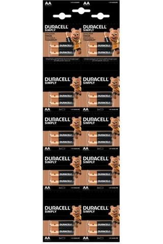 Duracell Aa Kalem Pil 20'li Kartela