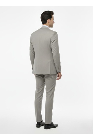 Presto Erkek Slimfit 6 Drop Yelekli Takım Elbise Gri 794-050 Gri