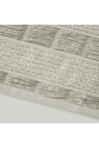 Linens Tera Pamuk 50x85 Cm Yüz Havlusu Taş 450 G/m²