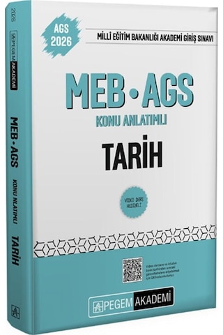 Pegem 2026 Meb-ags Tarih Konu Anlatımlı Pegem Akademi Yayınları