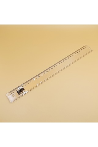 30 Cm Şeffaf Plastik Cetvel Okul, Ofis Ve Çizim İçin Ölçü Cetveli