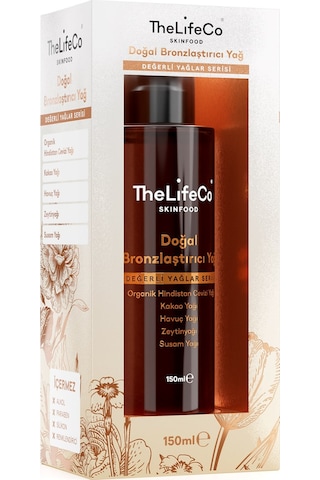 Thelifeco Skinfood Değerli Yağlar Serisi Doğal Bronzlaştırıcı Yağ 150 ML