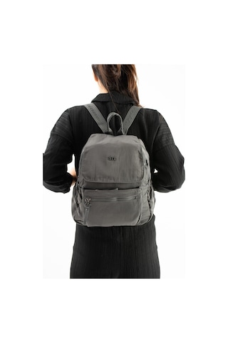 571 Collections Yumuşak Dokulu Ultra Hafif, Esnek Ve Su Geçirmez Polyamid Kumaş Sırt Çantası Gri Model: 571-13-14b Gri