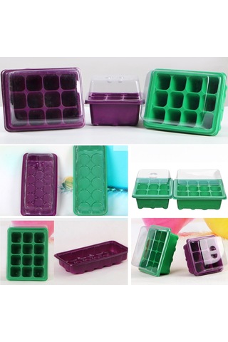 Maiyame Yeşil 9 Delikli Tohum Fide Tepsisi - Evsel Bitki Yetiştirme İçin Yüksek Çimlenme Oranı