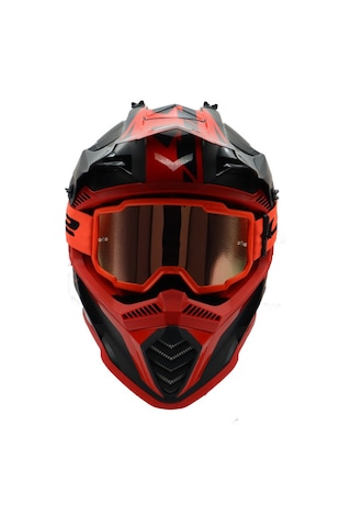 Ls2 Charger Goggles Motokros Gözlük Irıdıum Camlı Neon Turuncu