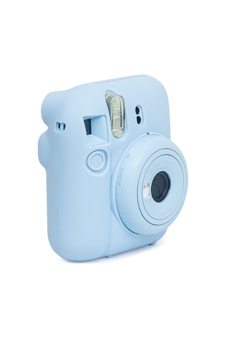 Instax Mini 12 Makine Uyumlu Mavi Koruyucu Silikon Kılıf