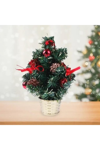 Çam Ağacı 30 Cm Süslü Çam Saksıda Diğer