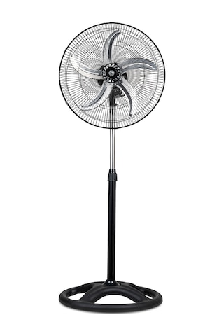 Kumtel KTF-340 Siyah 18 İnç Sanayi Tipi Vantilatör 3in1 60 W,5 Kanatlı, 3 Kademeli, 132 cm Ayarlanabilir Yükseklik