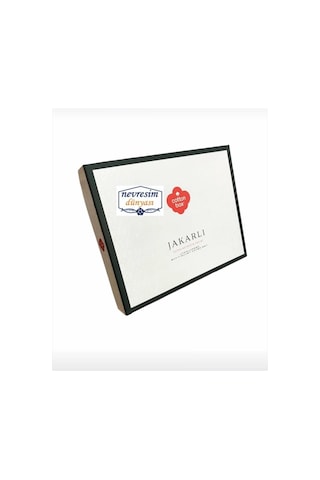 Çift Kişilik Jakarlı Saten Nev Takımı Leaf Buz Misi Çok Renkli