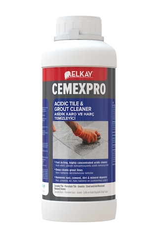 Elkay Vh602 Cemex Pro Asit İçeren Karo Ve Harç Temizleyici 1 Lt