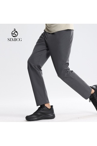 Yeni Nefes Alabilen, Çabuk Kuruyan, Düz Paça Erkek Pantolonu Gri