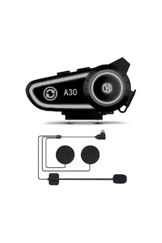 Miaxtreme A30 2x Eşleşmeli Intercom Motor Kurye Kask Bluetooth Kulaklık