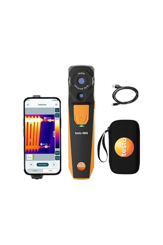 Testo 860i Akıllı Termal Kamera Sıcaklık Ve Su Kaçağı Tespit Cihazı Çantalı Set