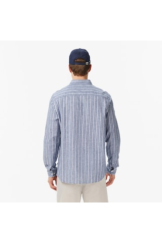 Nautica Regular Fit Çizgili Erkek Gömlek W65492t Indigo