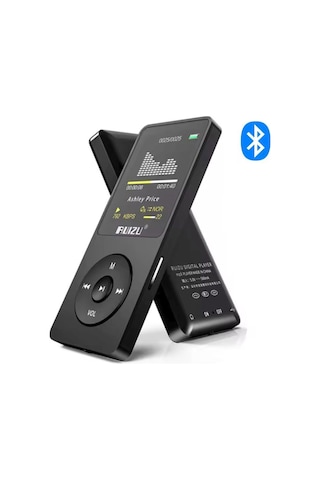 Ruizu X02-b Bluetooth 5.0 Ultra İnce Mp3 Mp4 Çalar Radyo 8gb Mp3 Player
