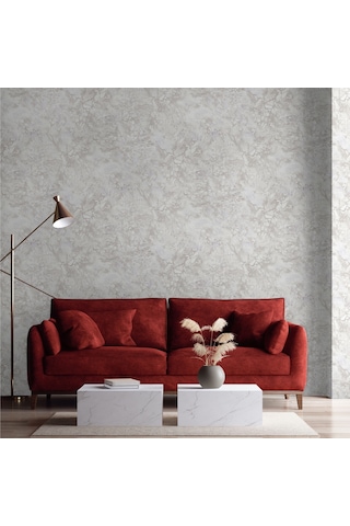 Adawall Roka 23101-6 Mermer Desenli Düz Sade Duvar Kağıdı