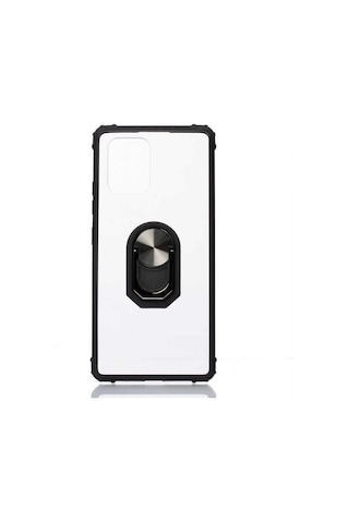 Samsung Uyumlu Galaxy A91 S10 Lite Kılıf Zore Mola Kapak Siyah