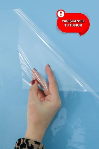 Evbuya Statik Kağıt 100 X 100 Cm Şeffaf 1 Alana 1 Hediye