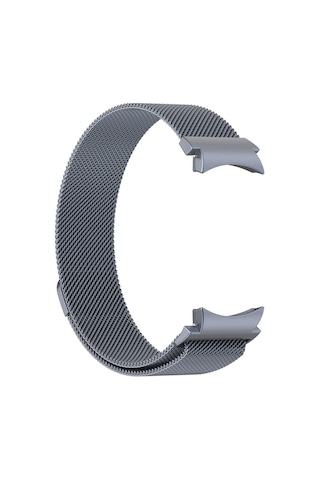 Galaxy Watch 6 40mm Uyumlu Krd-01 Metal Rhn Kordon Gri