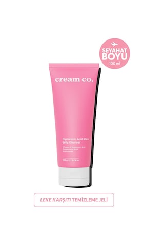 Cream Co. Hyaluronic Acid Glow Jelly Leke Karşıtı Nemlendirici Yüz Temizleme Jeli 100 ML