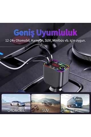 Şarj Kablolu Type-c Ve Usb Girişli Mp3 Player