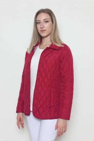 CottonCool Kadın Kapitone Mont Bordo