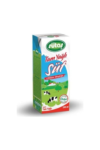 Sütaş Tam Yağlı Süt  200 ML