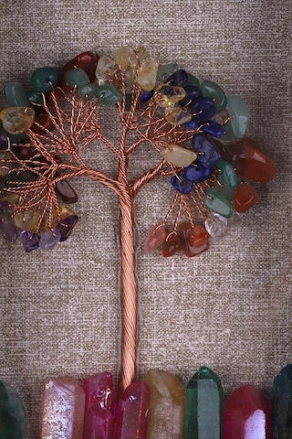 Çakra - Aura Kuvars Doğal Taş Tablo