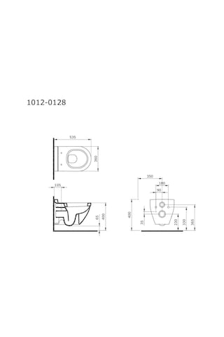Bocchi - Taormina Arch Asma Klozet Parlak Beyaz Kapak Dahil Outlet - 1012-001-0128tk- Diğer